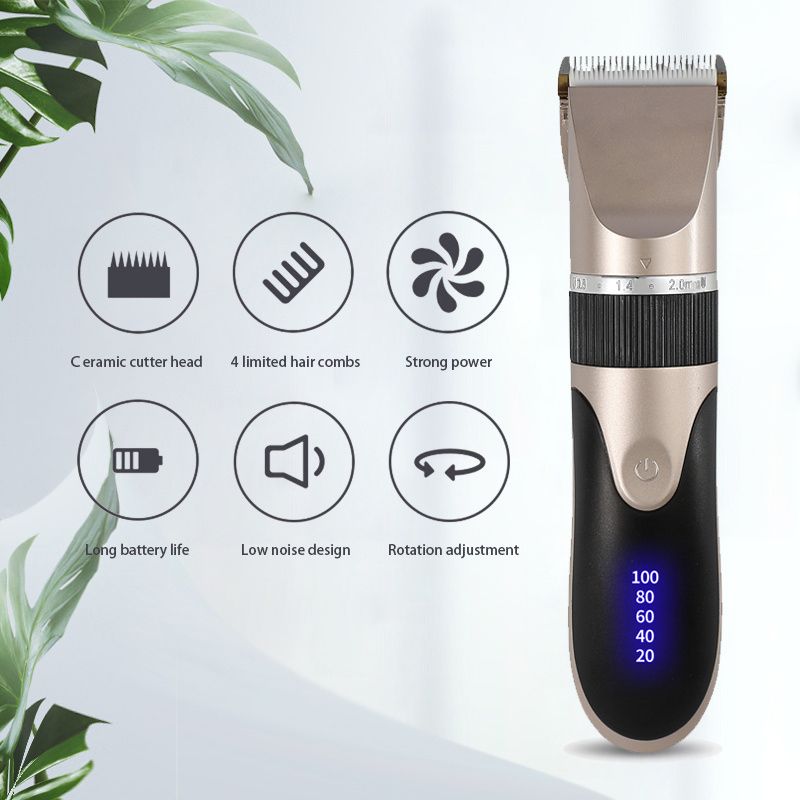 Hair Clipper Barber Beard Trimmer Ceramic Blade Hair Cutting