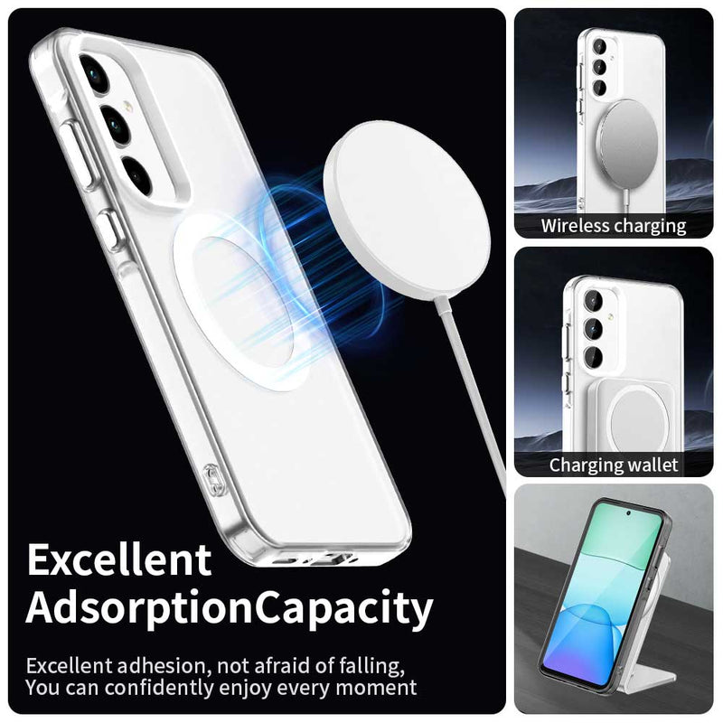 Phone Case for Samsung Galaxy A55 5G, Compatible with Magsafe,Shockproof Magnetic Case Cover