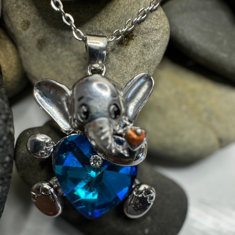 Elephant Love Hug Valentine's Necklace For Woman