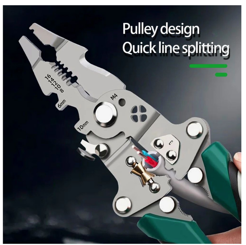Foldable Wire Stripper Electric Wire Splitter Wire Winding Pliers