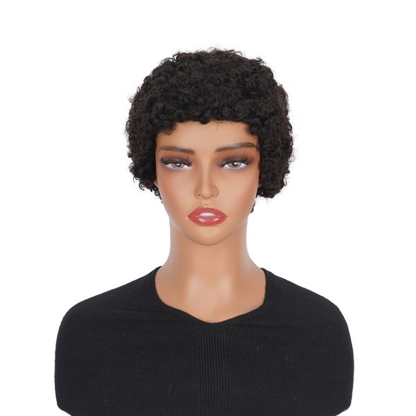Short Pixie Cut Kinky Wigs