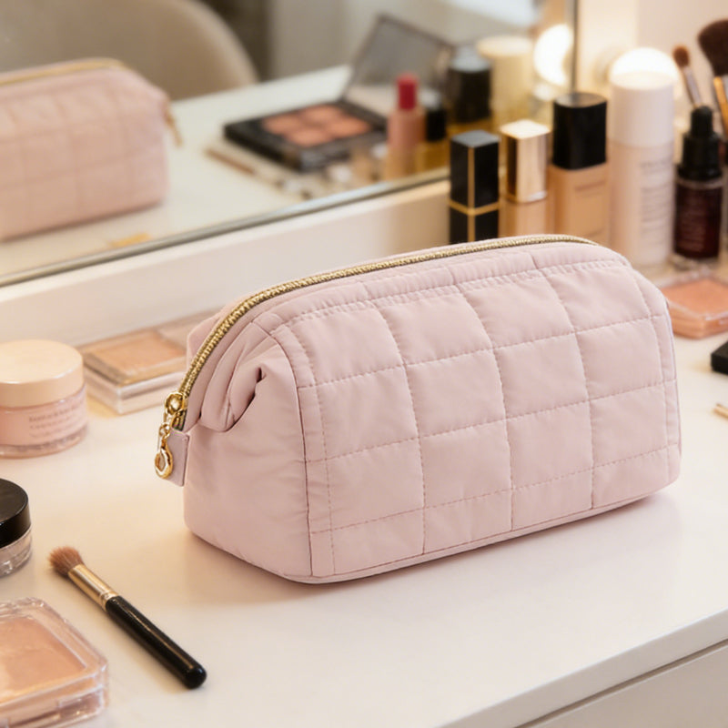 Large Capacity Puffer Makeup Bag,