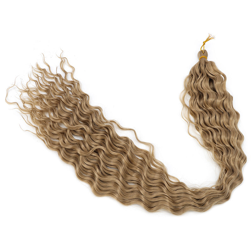 Crochet-style Synthetic Hair Extensions, Deep Wave Bulk Hair (30inch) Deep Wave Crochet Hair