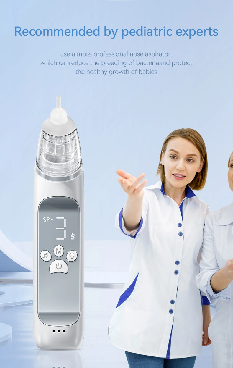 Electric Baby Nasal Aspirator with Music for Efficient Mucus Removal