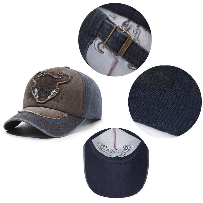 Vintage retro Cotton Snapback Baseball Cap Adjustable Unisex Sport Cap