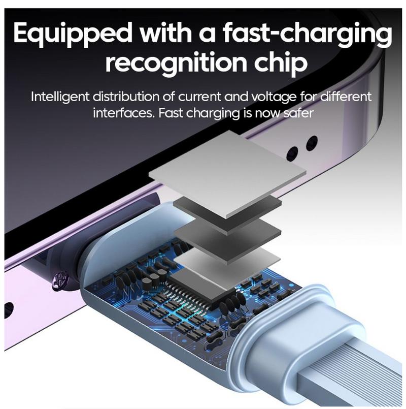 4 in 1 USB Super Fast Charge Cable Data Cable Compatible With Iphone