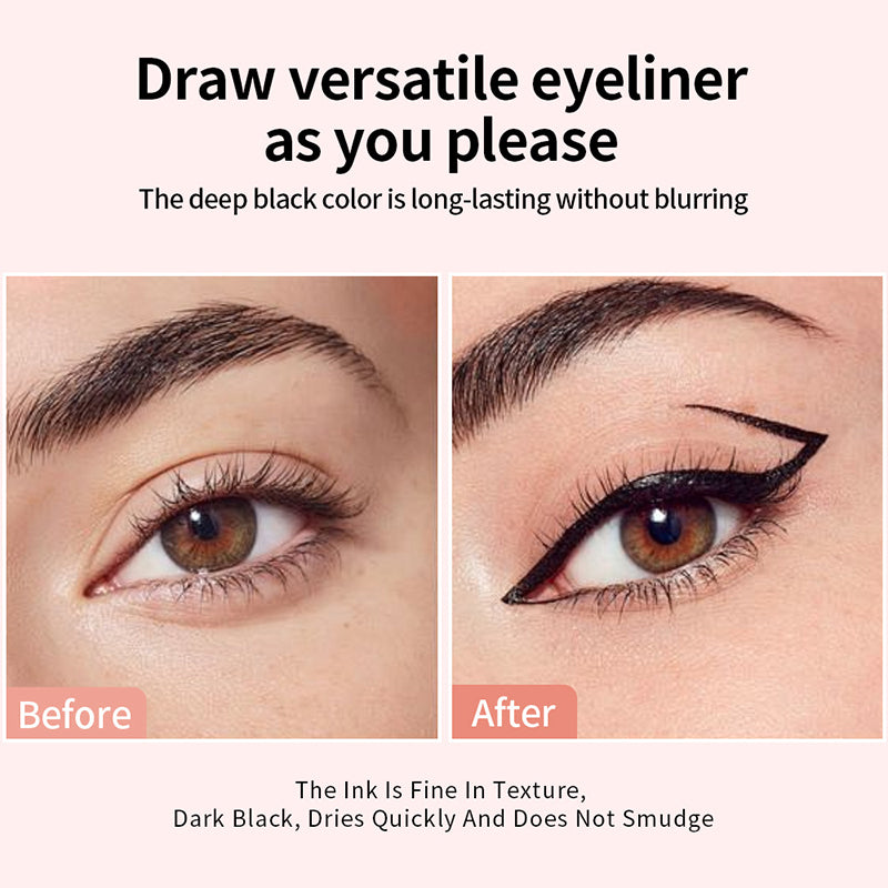Shedoes Love Eyeliner Seal Set, Bendable Lazy Eyeliner, Waterproof