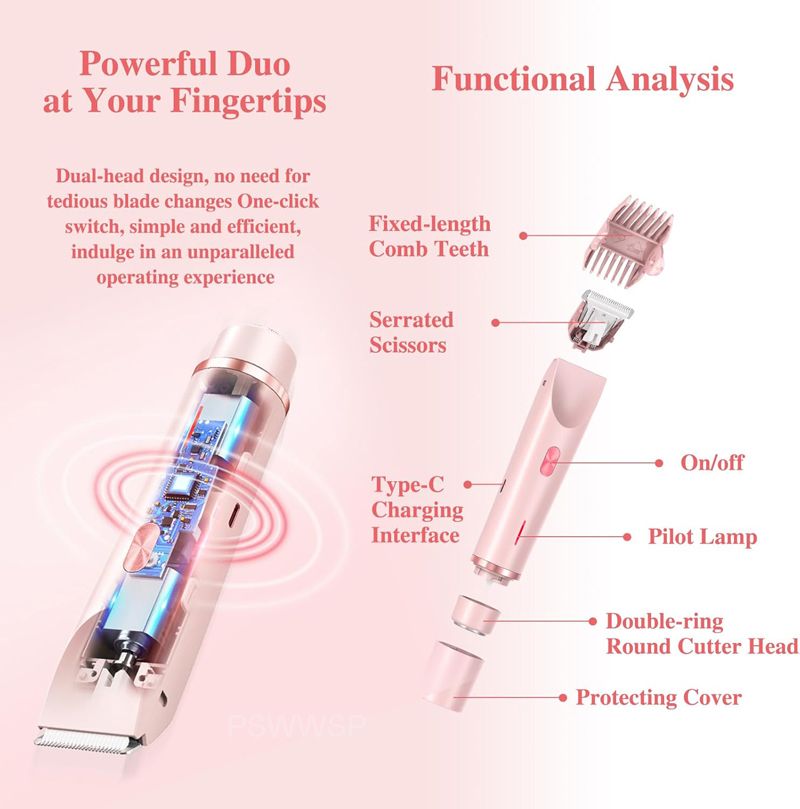 Bikini Body Hair Trimmer for Woman Facial Epilator Hair Remover