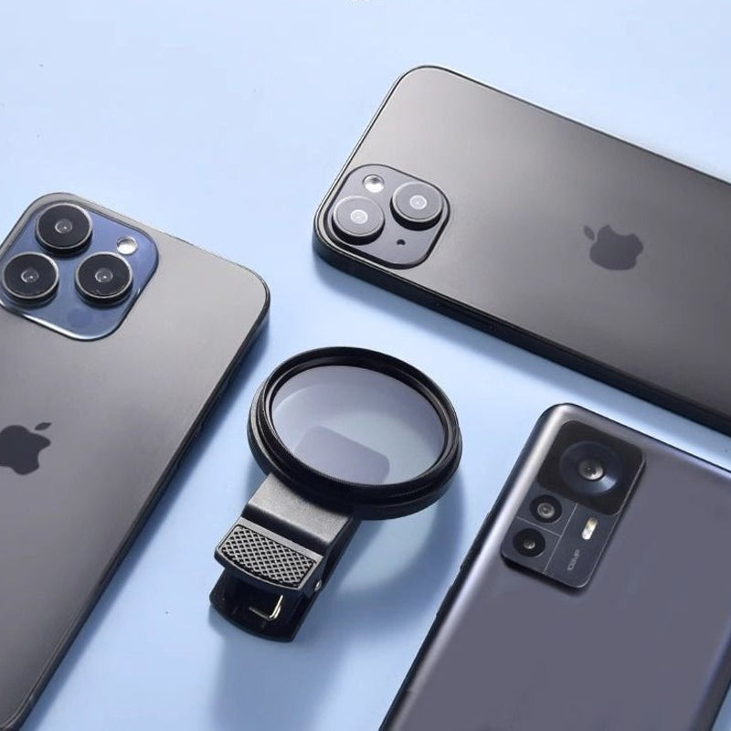 1Piece 52Mm Clip-On Cpl Phone Camera Filter, Circular Polarizer Lens For Smartphones