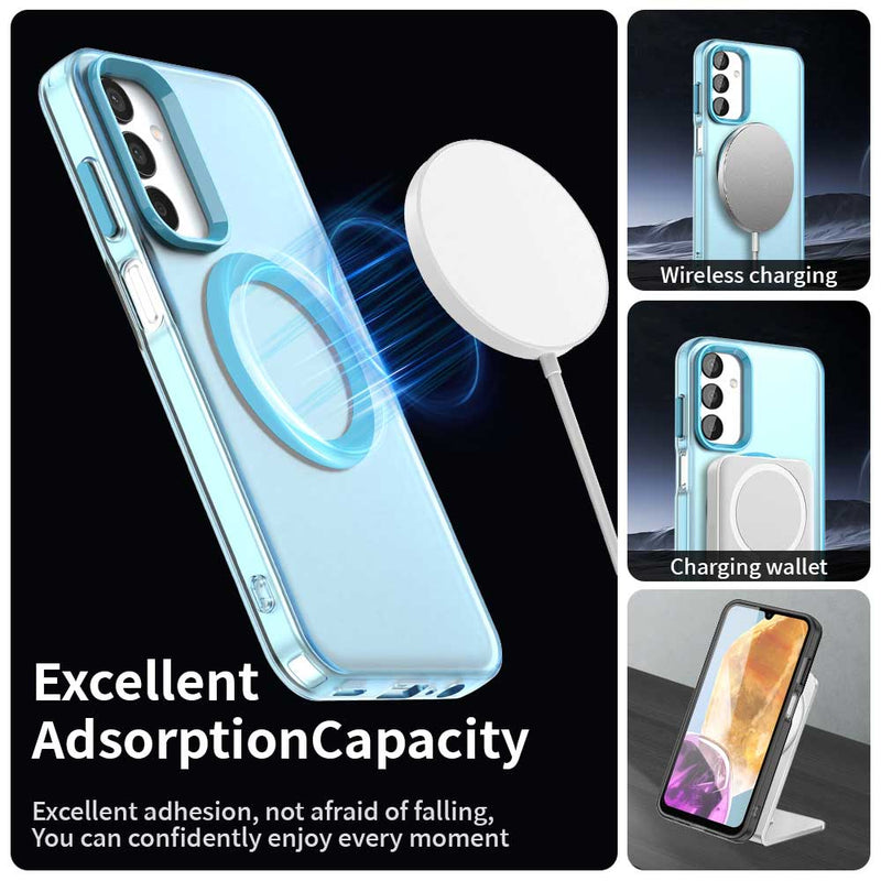 Phone Case for Samsung Galaxy M55S 5G, Compatible with Magsafe,Shockproof Magnetic Case Cover