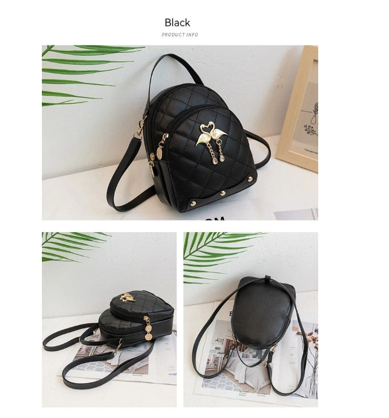 Woman Fashion Backpack Mini Ins Female Handbag Leisure Phone Packs - IPSTYLE