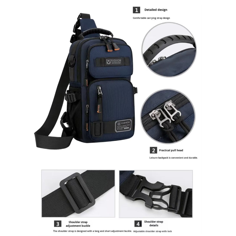 Large Capacity Chest Bag Versatile Multi-Functional Shoulder Crossbody