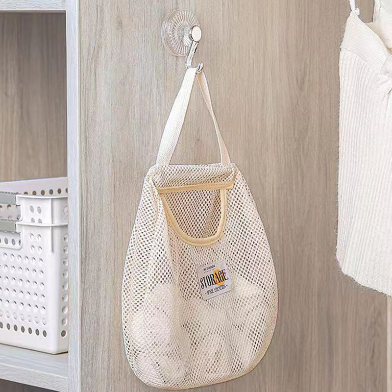 2Pcs Hanging Mesh Storage Bag