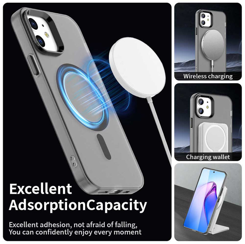 Phone Case for iPhone 12, Compatible with Magsafe, Shockproof Magnetic Case Cover