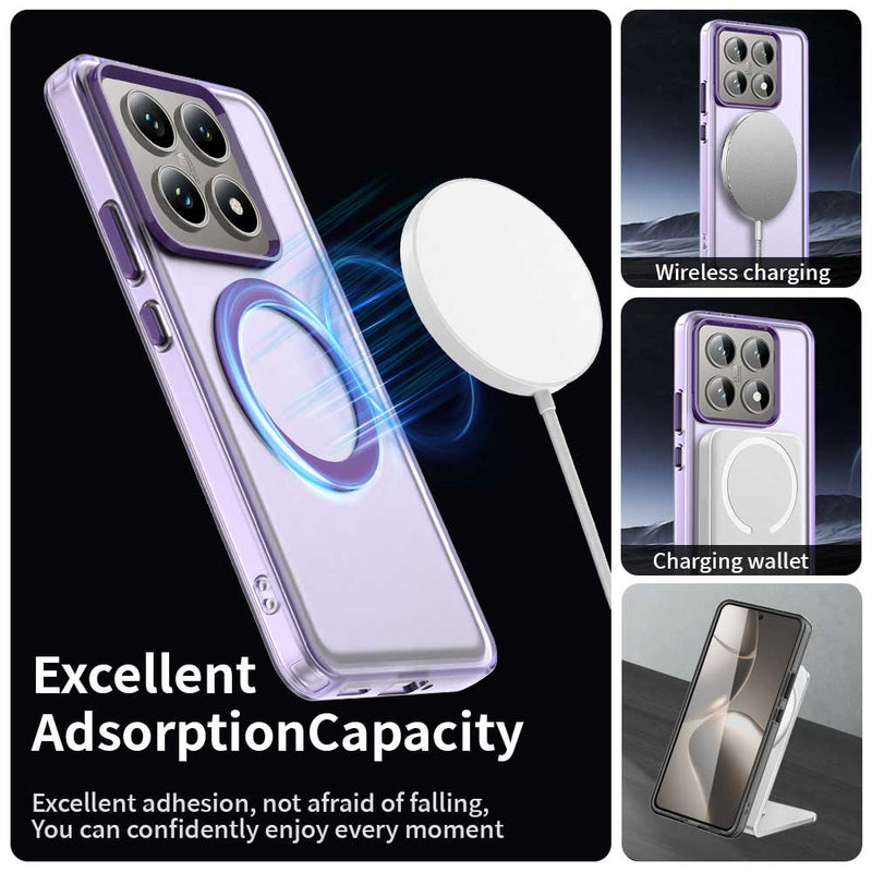 Phone Case for Xiaomi 14T, Compatible with Magsafe, Shockproof Magnetic Case Cover