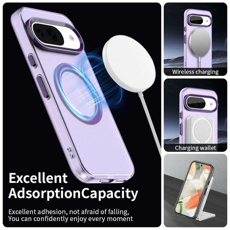 Phone Case for Google Pixel 9, Compatible with Magsafe, Shockproof Magnetic Case Cover