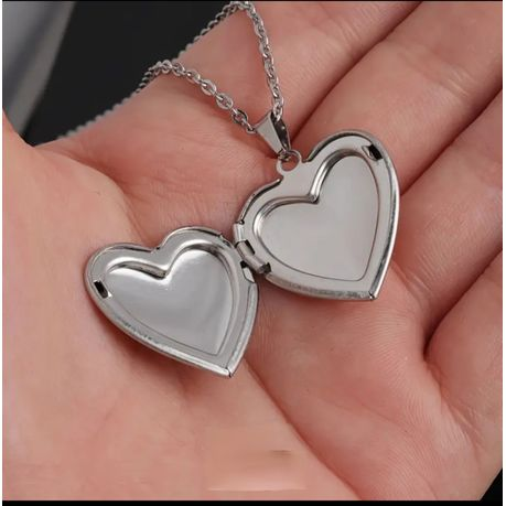 Heart Locket Stainless Steel Pendant Necklace
