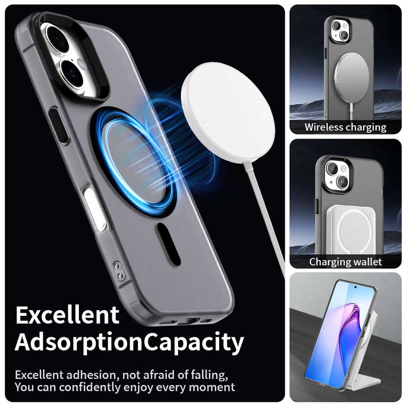 Phone Case for iPhone 16, Compatible with Magsafe,Shockproof Magnetic Case Cover