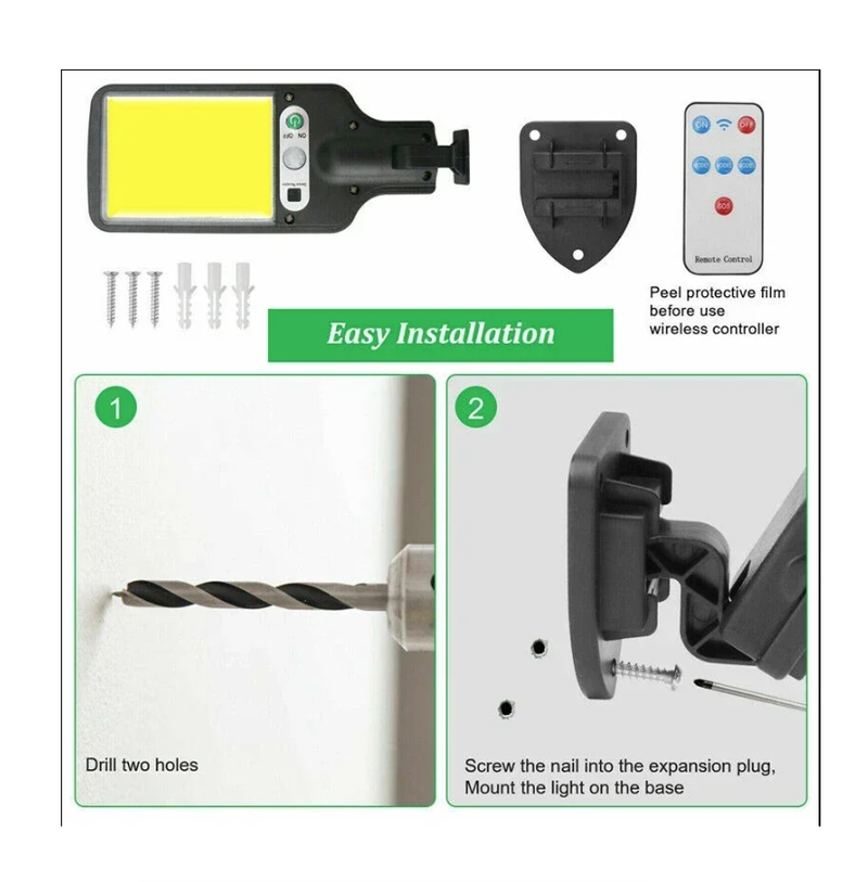 Solar Led Light Outdoor Lighting LED Garden Lights Big Solar Panel Lamps