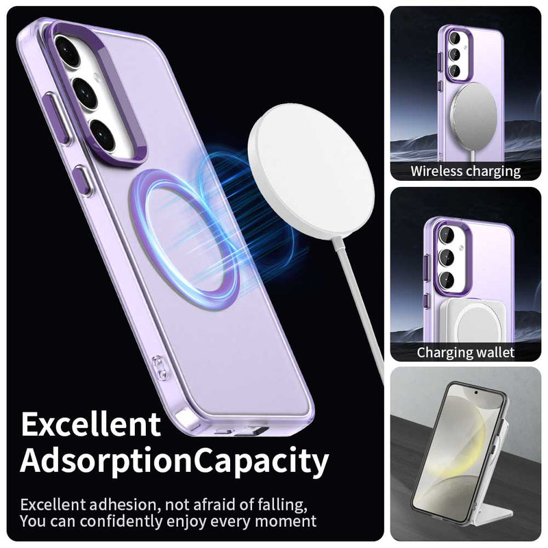 Phone Case for Samsung Galaxy S23 FE, Compatible with Magsafe, Shockproof Magnetic Case Cover