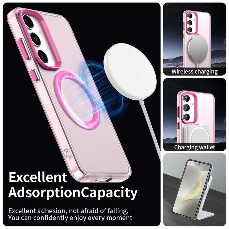 Phone Case for Samsung Galaxy S24 Plus, Compatible with Magsafe,Shockproof Magnetic Case Cover