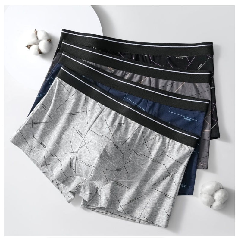 IPSTYLE Men's Underwear Printed Boxer Briefs Loose Comfortable