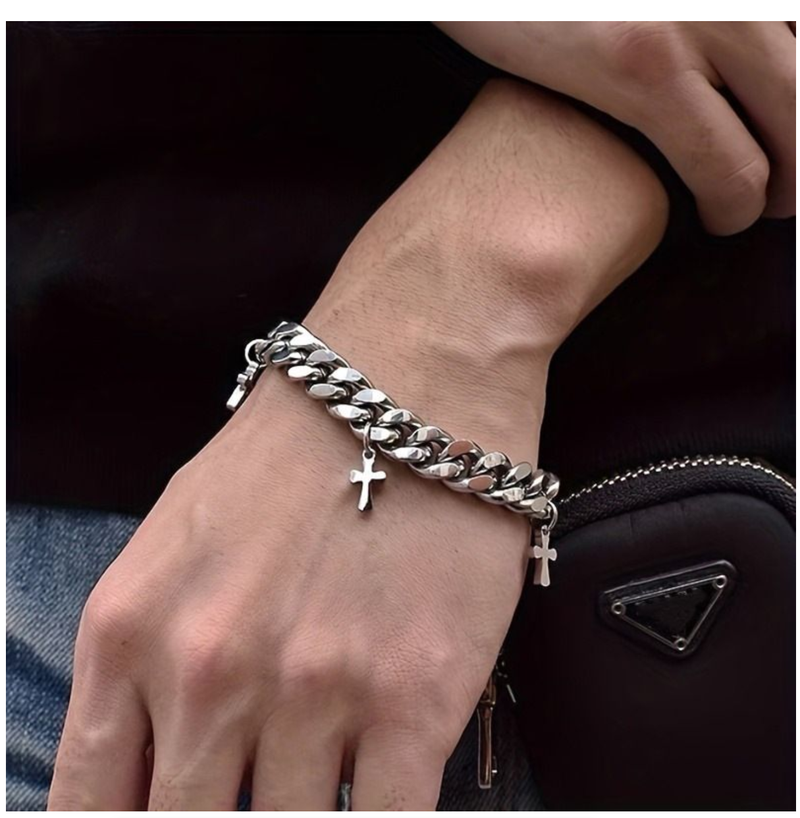 Stainless Steel Cuba Bracelet High Quality Men And Woman Jewelry-IPSTYLE