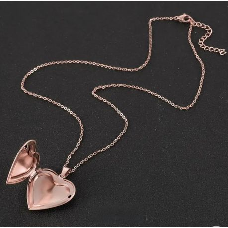 Heart Locket Stainless Steel Pendant Necklace