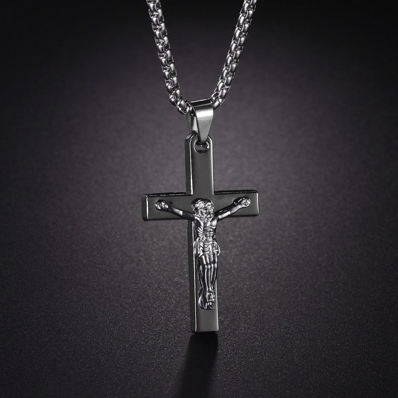 Jesus Saint Benedict Necklace Cross Necklace Pendant Vintage Jewelry