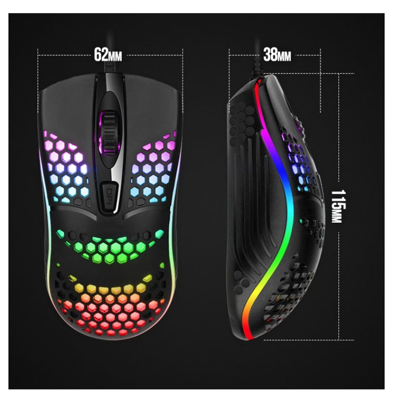 USB Wired Mouse RGB Luminous Gaming Mouse Desktop Laptop Office Computer