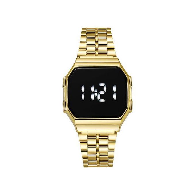 Touch Screen Vintage stainless steel Waterproof Digital for Men Woman Unisex Watch Relo