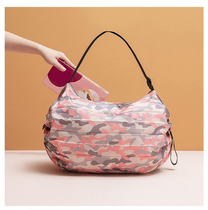 Foldable Shopping Bags Storage Bag Portable Travel Camouflage Handbags