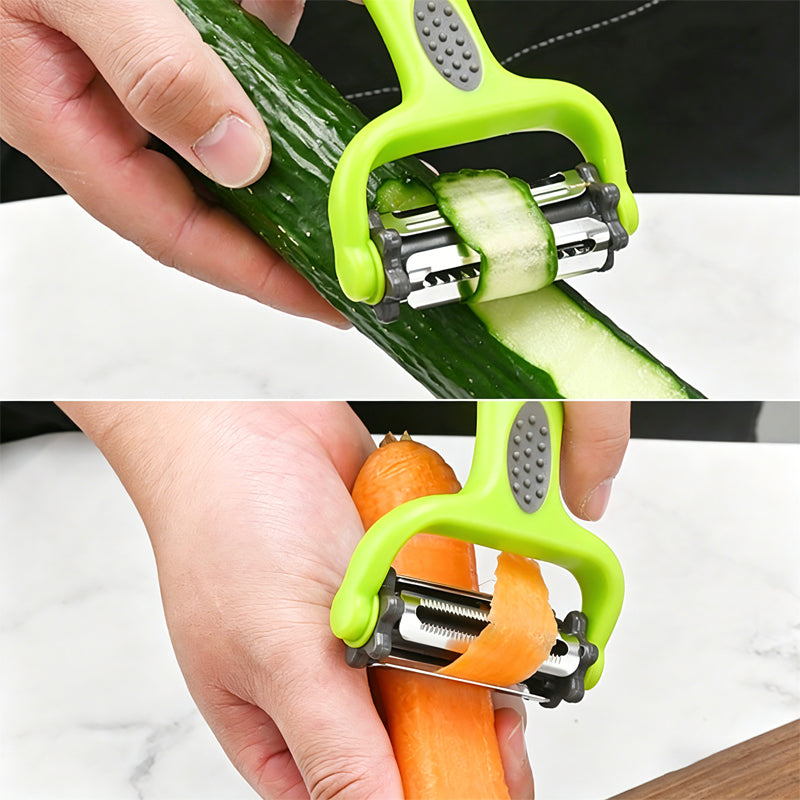 3-in-1 Rotatable Vegetable Peeler | Julienne Slicer & Potato Peeler for Kitchen