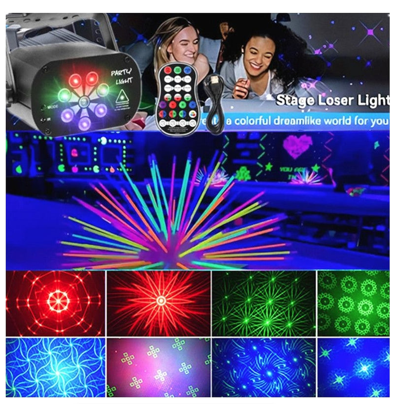 IPSTYLE DJ Light Disco Party Light UV Projection Light Home Party
