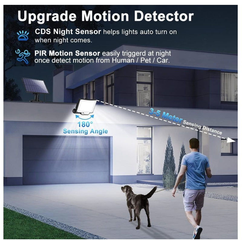 LED Solar Lights 228 Outdoor PIR Motion Sensor Wall Lamp Street Light