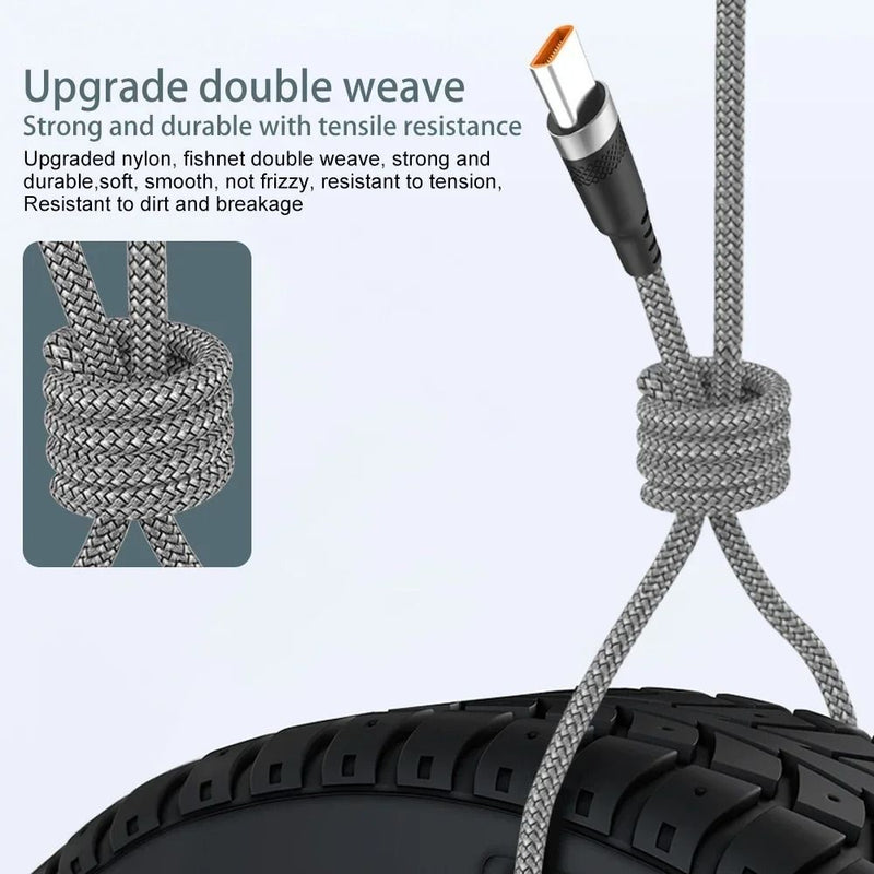 USB TYPE C 5A Super Fast Charge Cable USB C Extension Cable -3M