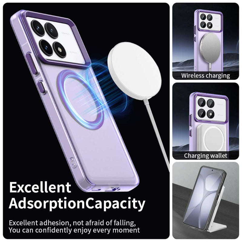 Phone Case for Xiaomi Poco X6 Pro, Compatible with Magsafe,Shockproof Magnetic Case Cover