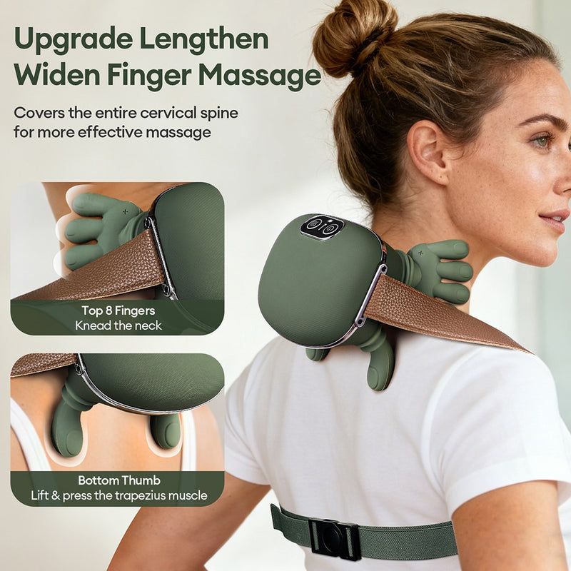 Neck Shoulder Massager Wireless Neck Cervical Trapezius Kneading - IPSTYLE