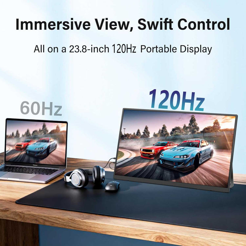 23.8inch Portable Monitor 120Hz RGB 100%