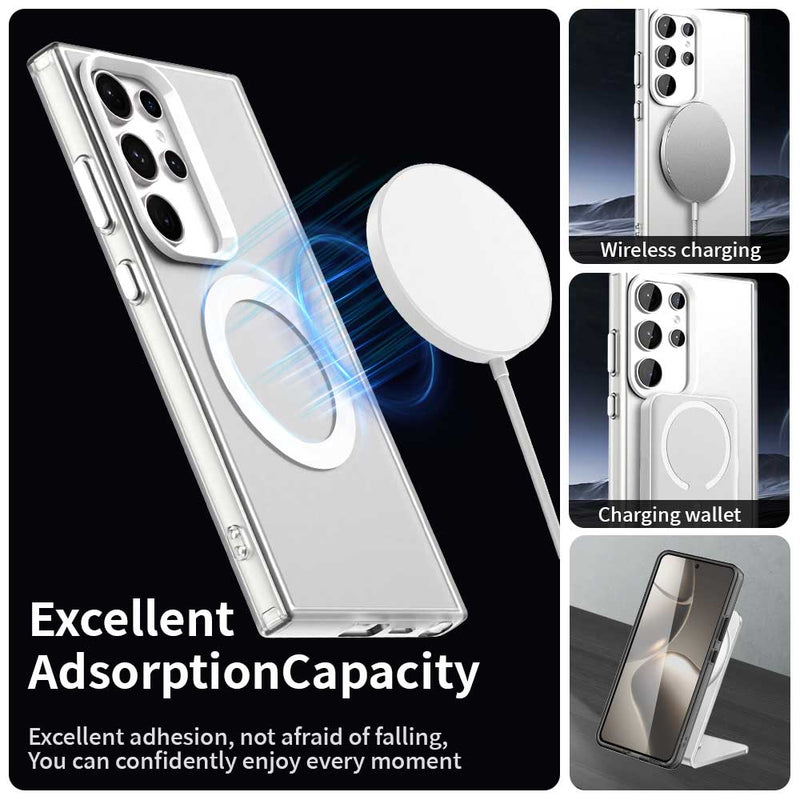 Phone Case for Samsung Galaxy S23 Ultra, Compatible with Magsafe, Shockproof Magnetic Case Cover