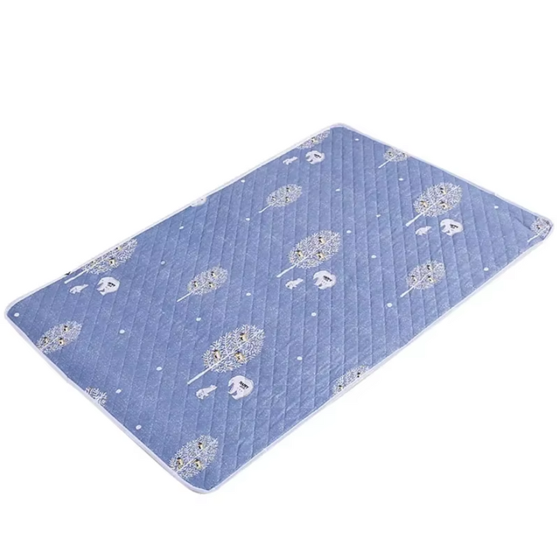 Cute Waterproof Washable Mattress Urine Mat for Baby Toddlers Cartoon Bed Protector