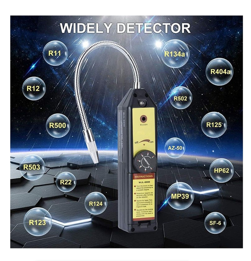IPSTYLE Leak Detector WJL-6000 Portable Refrigerant Gas Leak Detector HVAC