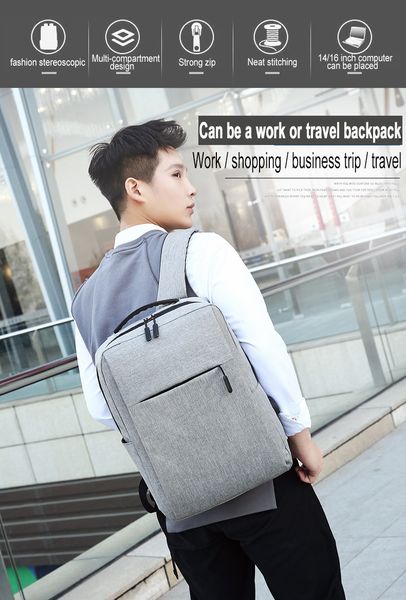 Student Backpack, Computer Waterproof Backpack with USB Charging