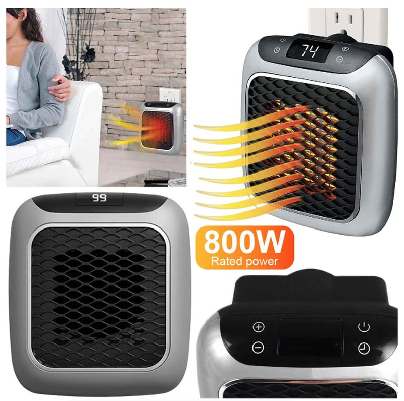 IPSTYLE Mini Heater 800W Fast Heating Plug In Heater with Remote Control