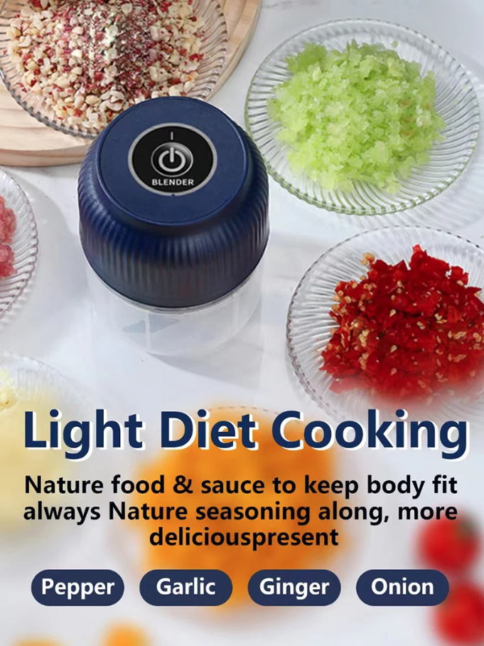 Mini Electric Vegetable Chopper Garlic Crusher Food Chopper for Kitchen Gadgets Garlic