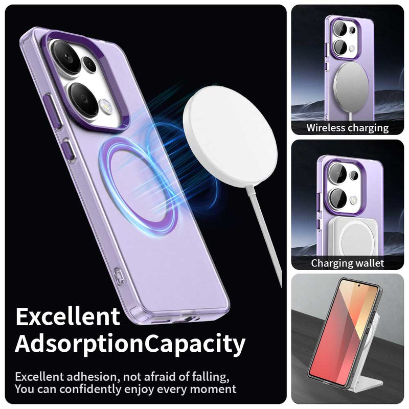 Phone Case for Xiaomi Redmi Note 13 Pro 4G, Compatible with Magsafe, Shockproof Magnetic Case Cover