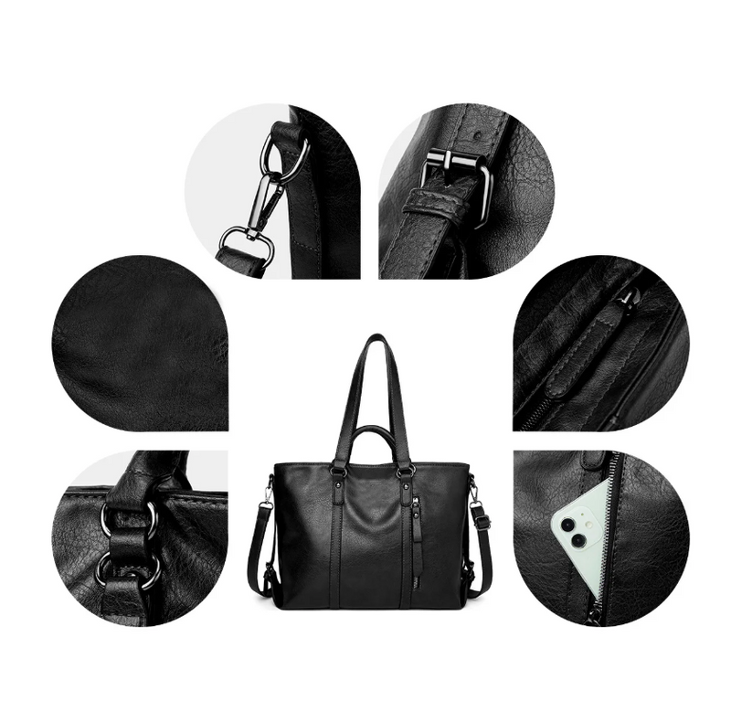 Women's Vintage Soft Leather Crossbody Handbag