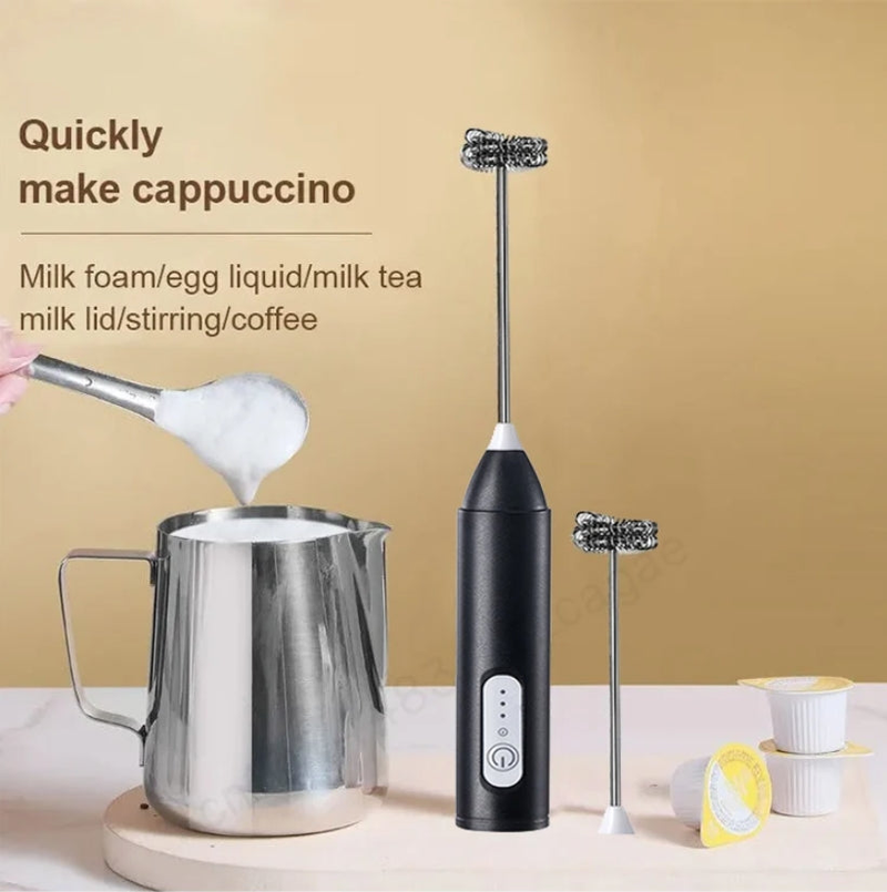 Electric Coffee Frother Milk Whisk Egg Beater Mini Food Blender