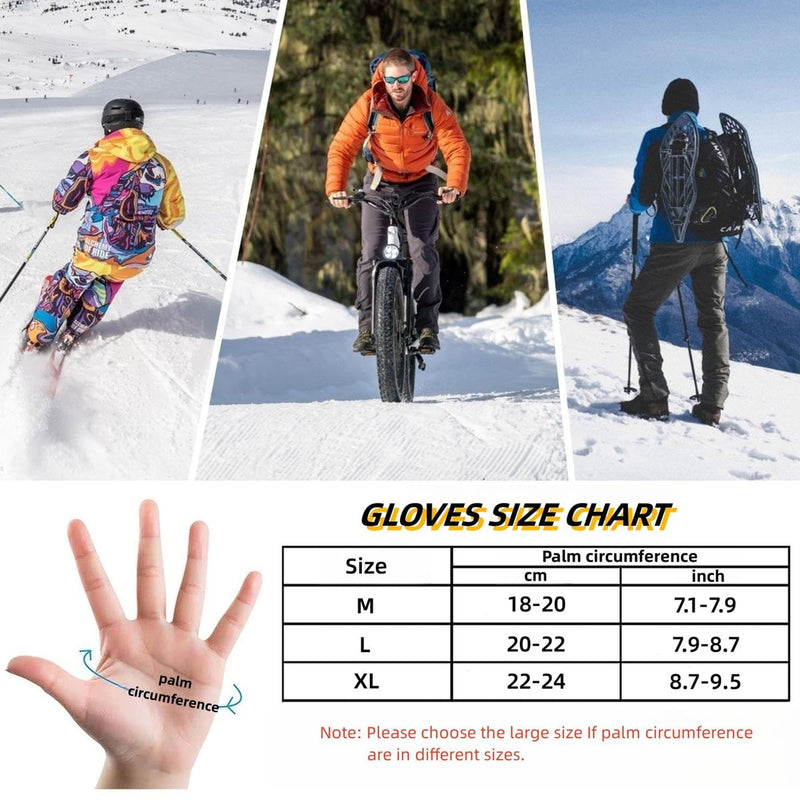 Winter Gloves Cycling Gloves Anti-Slip Touch Screen Windproof Windproof