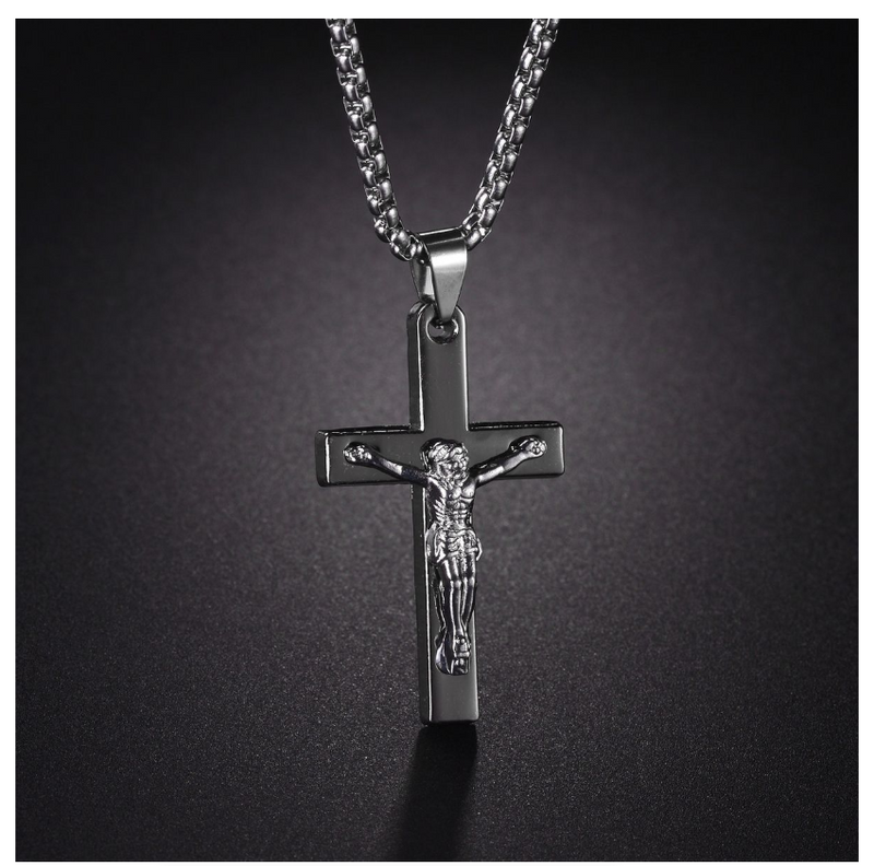 Jesus Saint Benedict Necklace Cross Necklace Pendant Vintage Jewelry